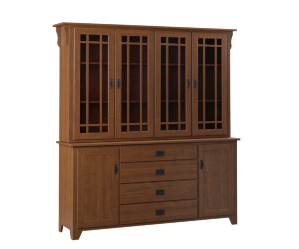 Burkholder Mission Four Door Buffet & Hutch