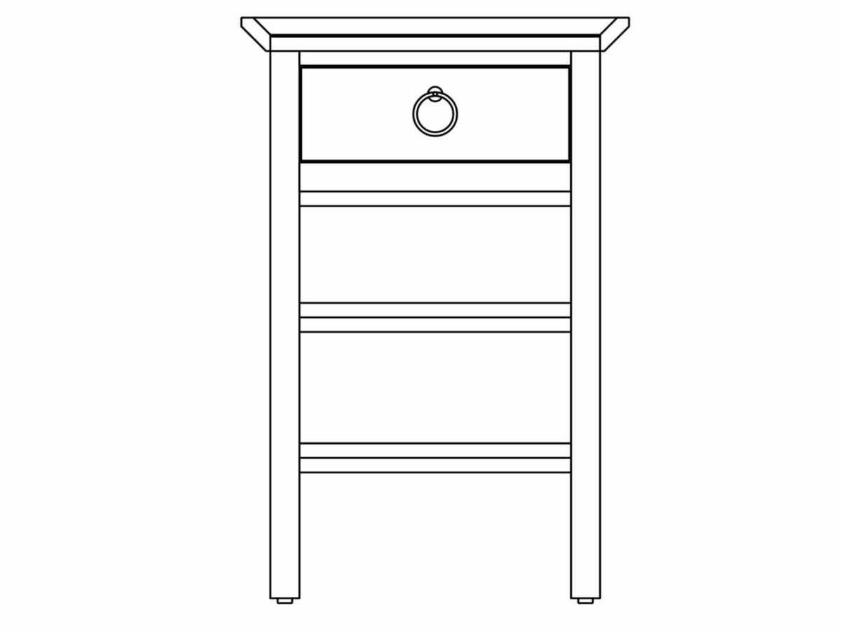 Avery Open Nightstand