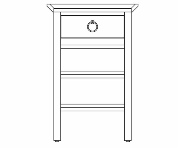 Avery Open Nightstand