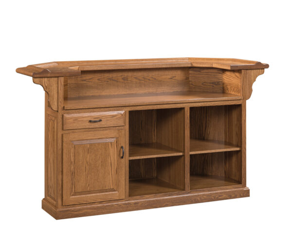 76" Canted Raised Panel Bar