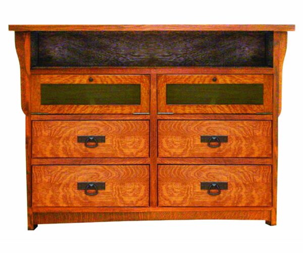 American Mission TV Console 4 Drawer