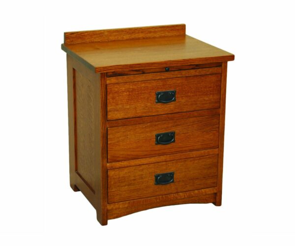 American Mission 3-Drawer Nightstand with Pullout