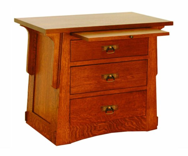 Aurora Crofter 3-Drawer Nightstand with Pullout
