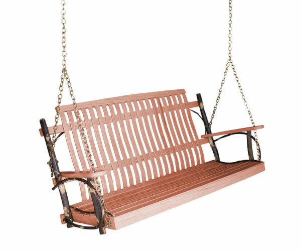 Rustic Hickory Porch Swing