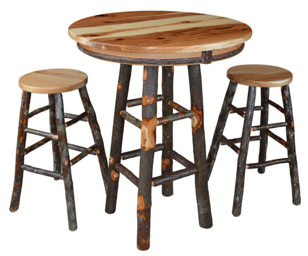 33" Round Hickory Bar Table - Image 2