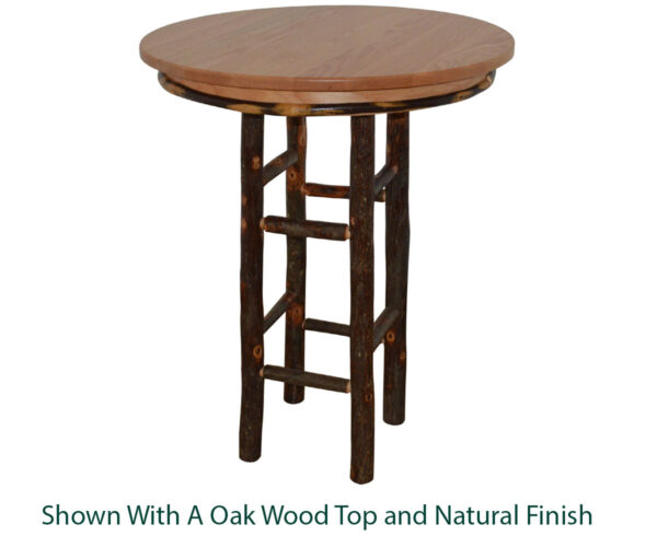 33" Round Hickory Bar Table - Image 3