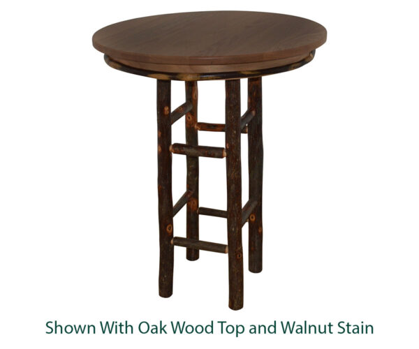 33" Round Hickory Bar Table - Image 4