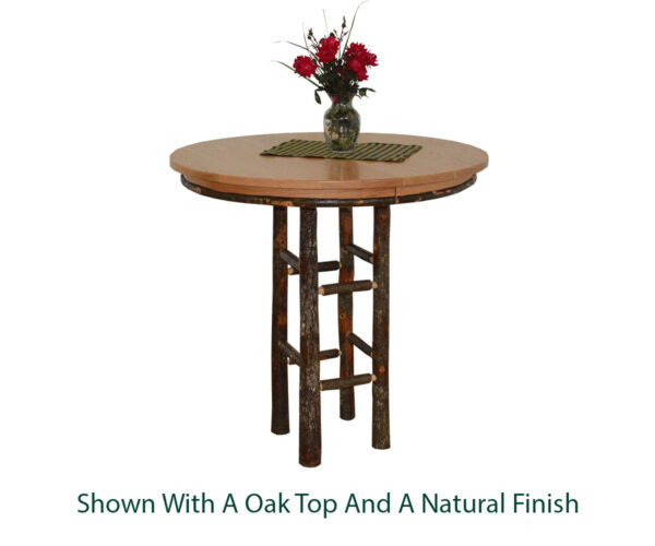 42" Round Hickory Bar Table - Image 3