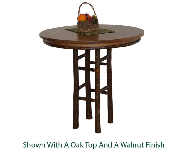 42" Round Hickory Bar Table - Image 4