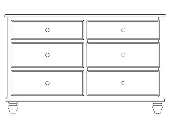 Bridgeport 6-Drawer Dresser