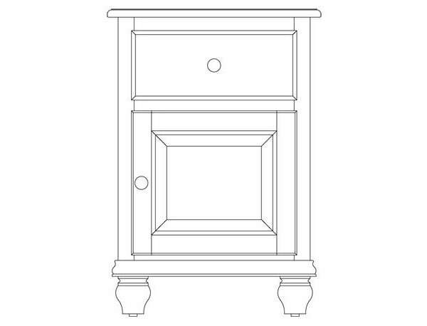 Bridgeport Door Nightstand
