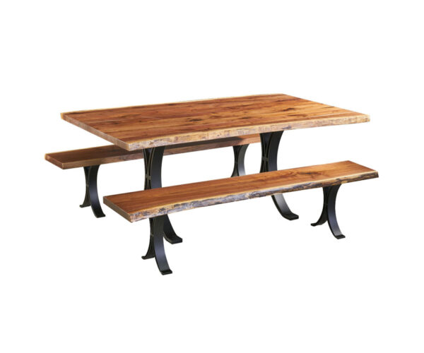 Walnut Dining Table & Bench