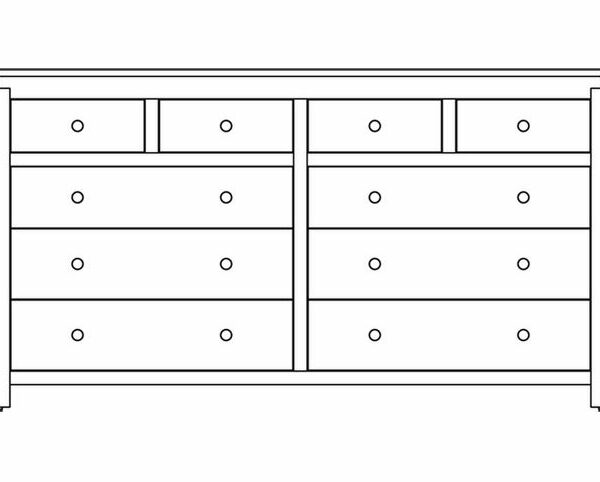 Hudson Limited 10-Drawer Dresser
