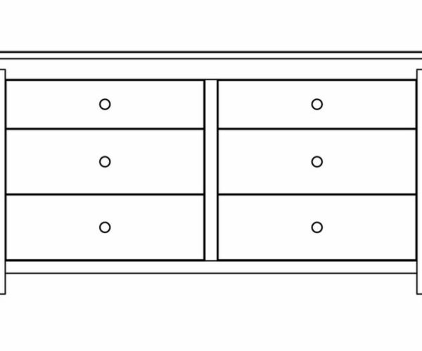 Hudson Limited 6-Drawer Dresser