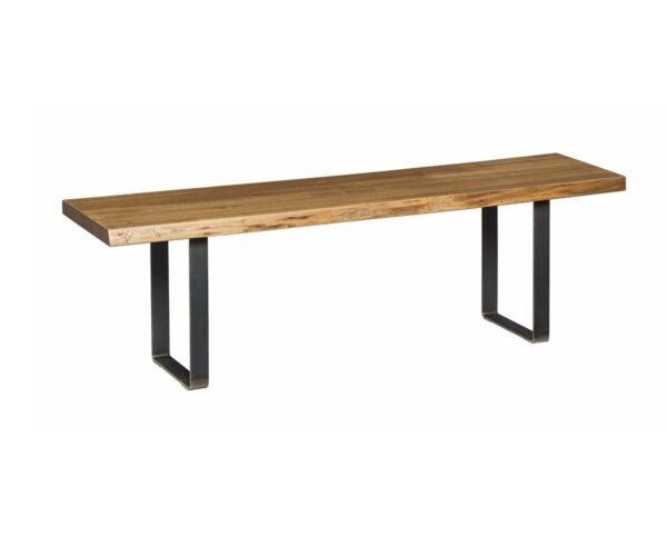 Live Edge Bench with U Base