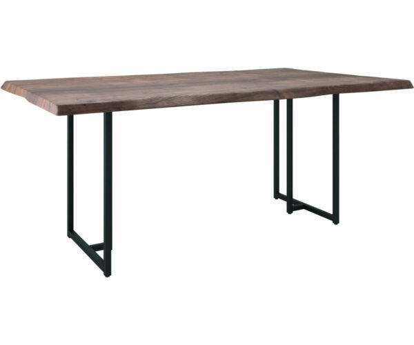 Live Edge Metal Tube Table