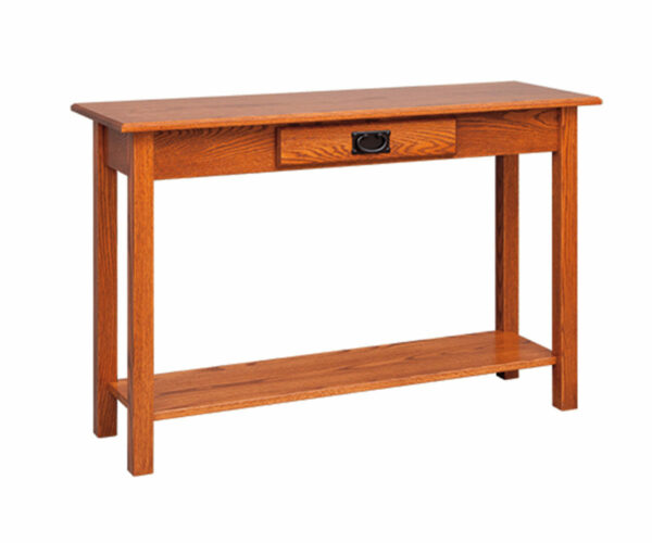 Mission Sofa Table with Drawer & Shelf