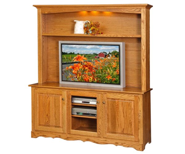Plasma TV Stand with Hutch