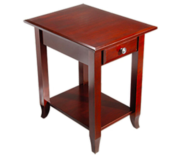 Manchester Chairside Table with Drawer & Shelf