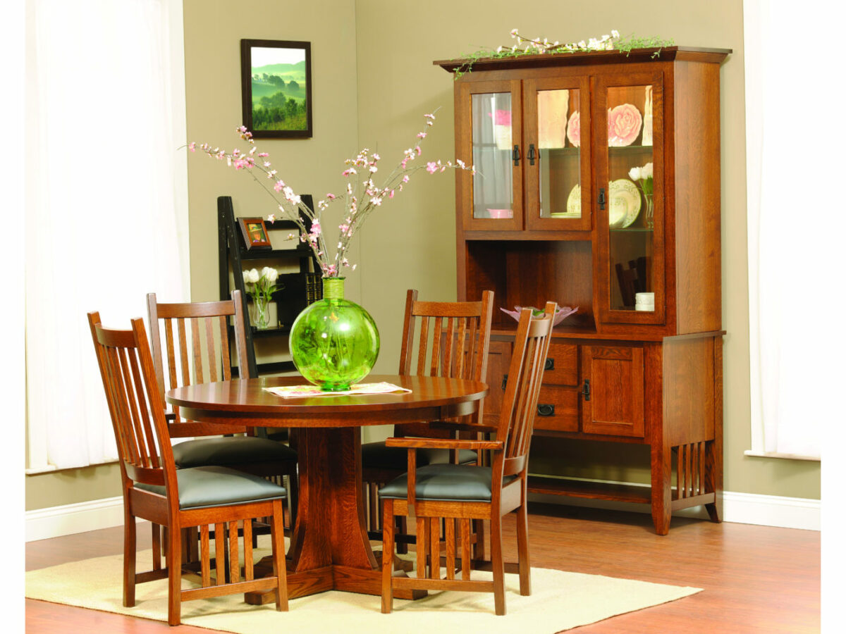 Hamilton Mission Single Pedestal Table - Image 2