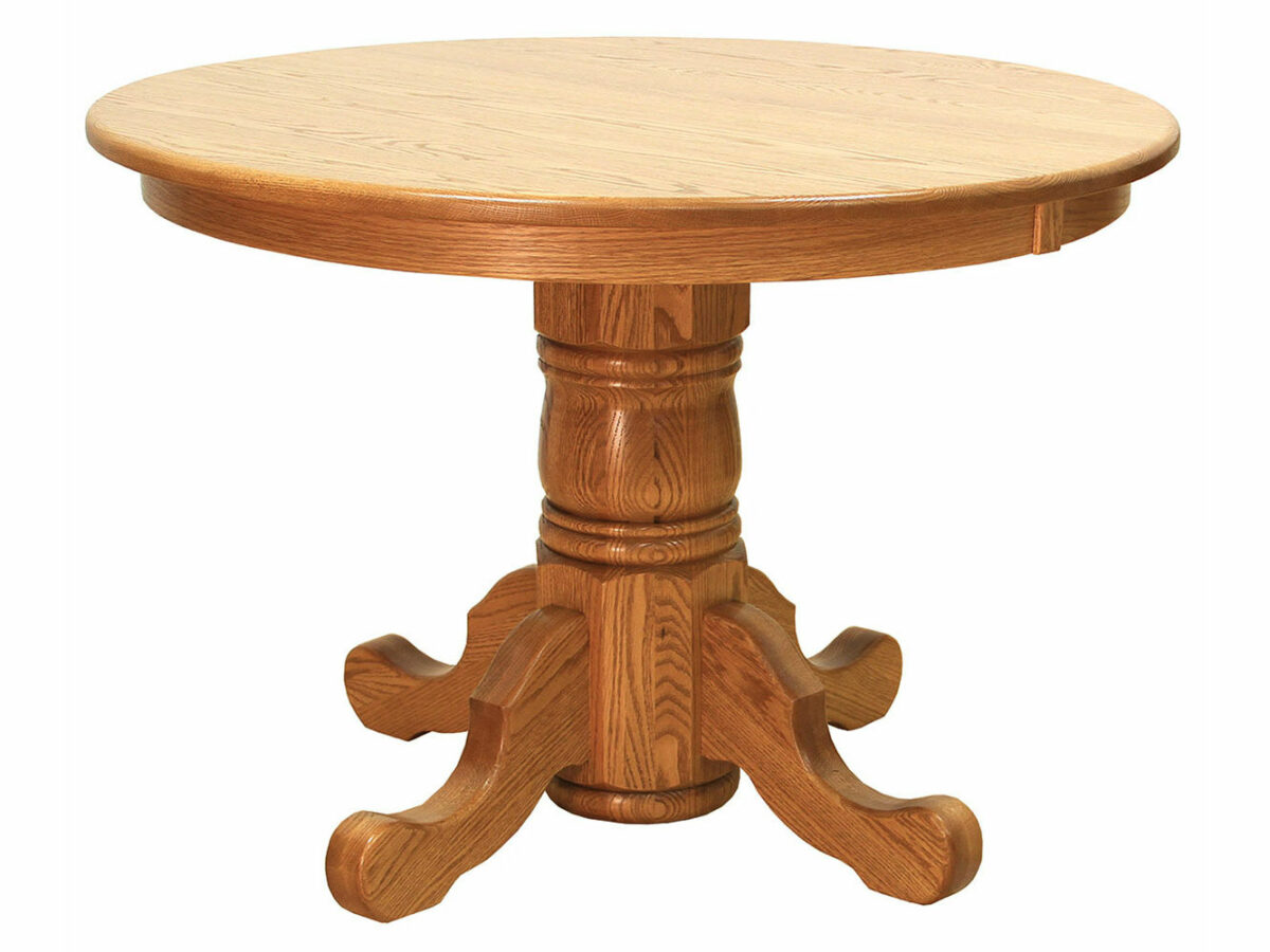 Turned Single Pedestal Table