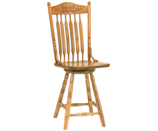 Bent Paddle Post Swivel Barstool