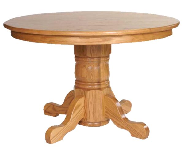 Standard Single Pedestal Table - Modern Feet