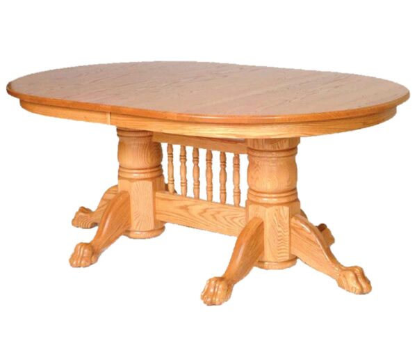 Standard Double Pedestal Table - Claw Feet