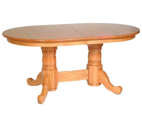 Standard Double Pedestal Table - Prince Feet