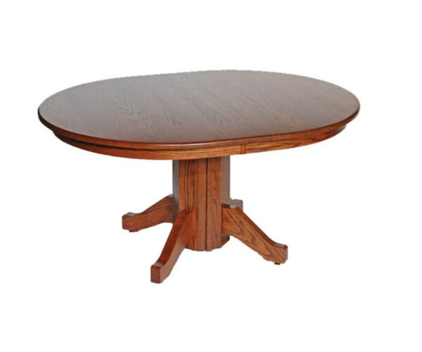 Split Mission Pedestal Table