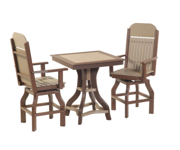 Square Two Chair Balcony Set