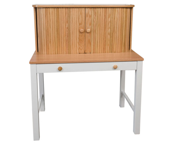Tambour Hutch Roll Top Desk