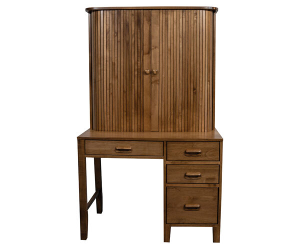 Tambour Hutch Roll Top Desk