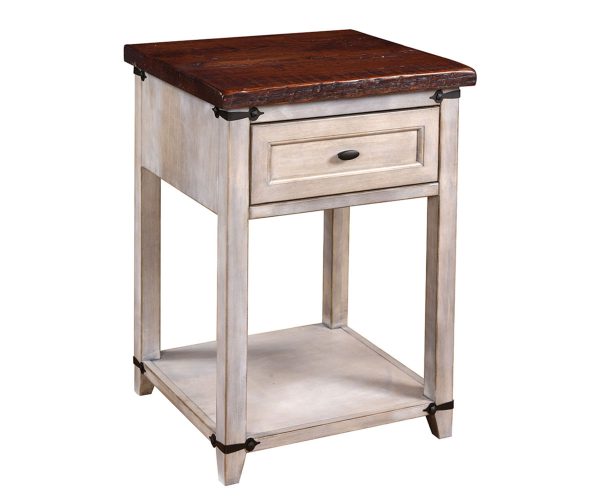 Farmhouse Heritage One Drawer Open Nightstand