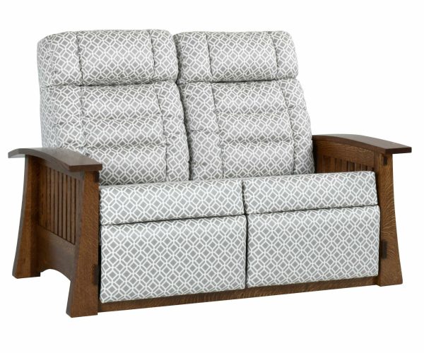 Craftsman Mission Wallhugger Love Seat Recliner