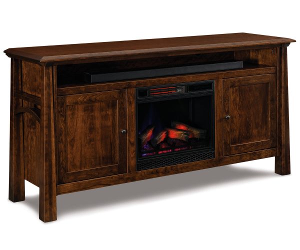 Artesa Media Stand With Fireplace - 72"W