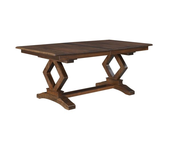 Diamond Double Pedestal Table