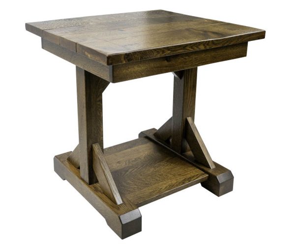 Barn Floor Plank End Table