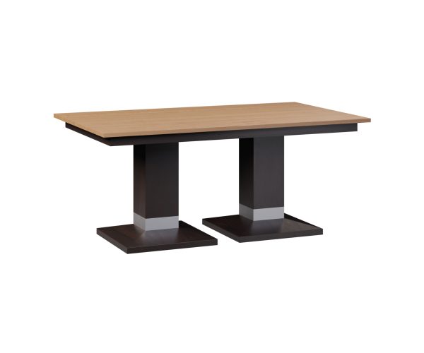 Alcoe Square Double Pedestal Table