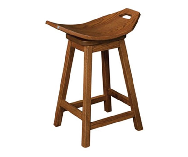 Mission Saddle Bar Stool