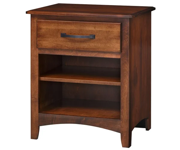 Concord 1 Drawer Nightstand with Open Shelf