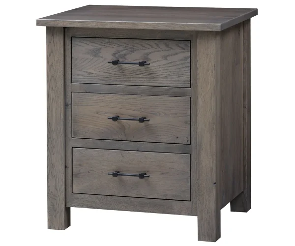 Heirloom Mission 3 Drawer Nightstand