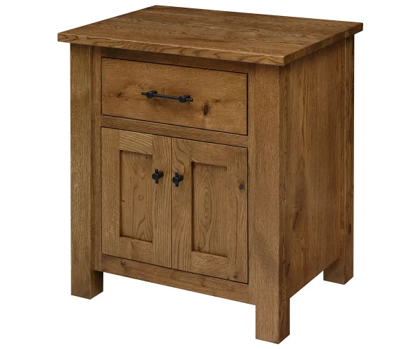 Heirloom Mission 1 Drawer 2 Door Nightstand